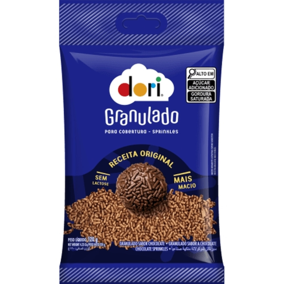 Detalhes do produto Choc Granulado Macio 120Gr Dori Ao Leite