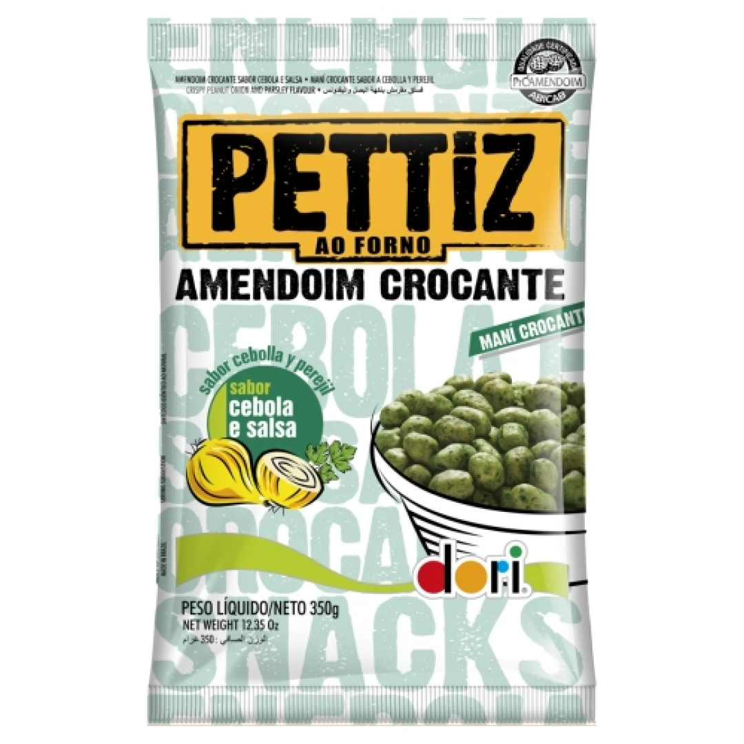 Detalhes do produto Amendoim Croc Pettiz Ceb.sals 350Gr Dori Cebola.salsa