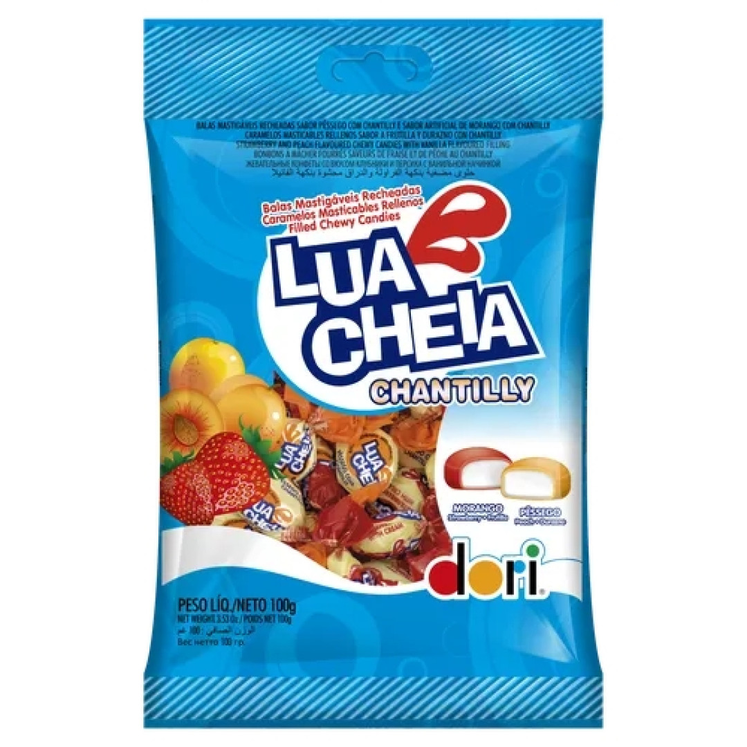 Detalhes do produto Bala Lua Cheia Chantilly 100Gr Dori Frutas Sort