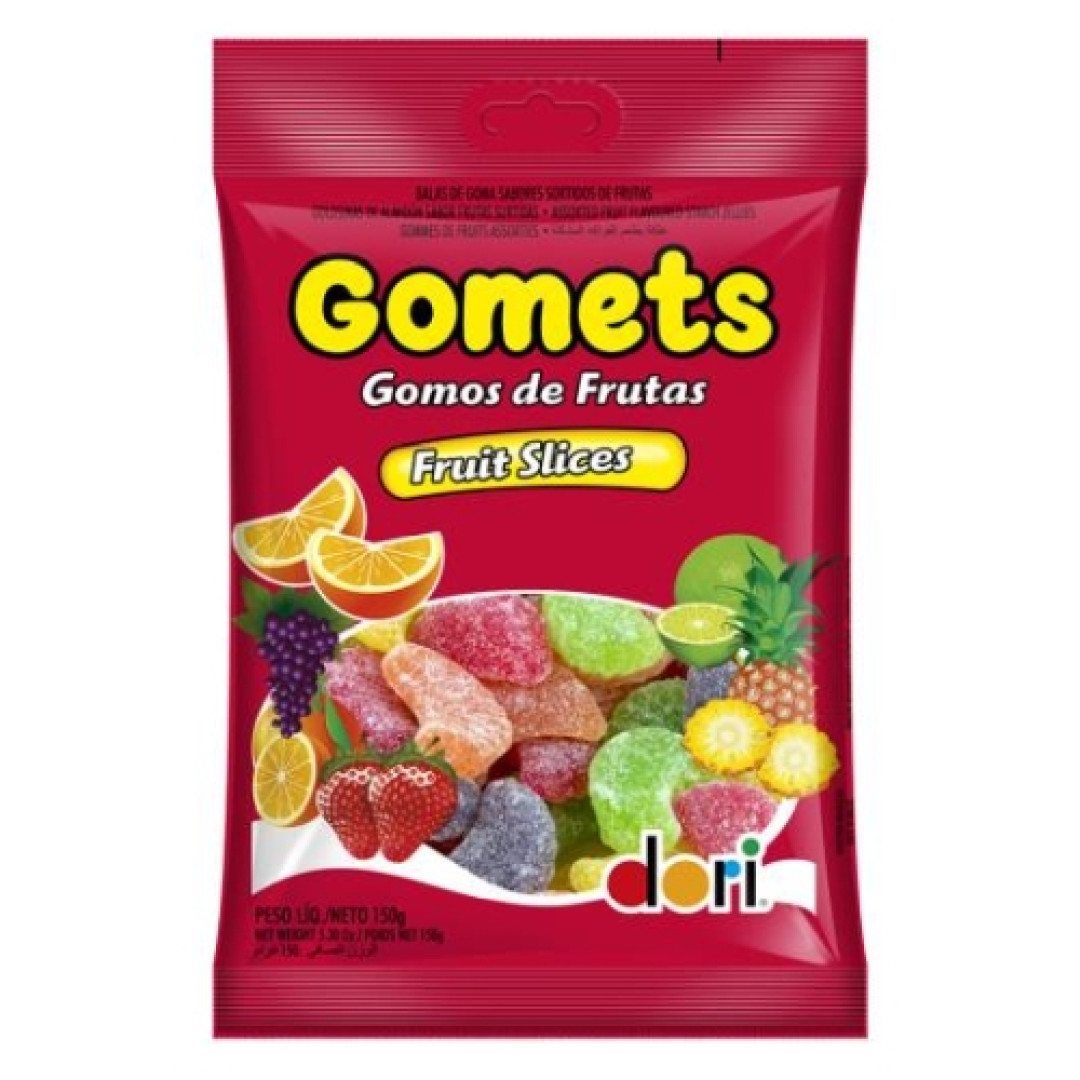 Detalhes do produto Goma Gomets Fruit Slices 150G Dori Frutas