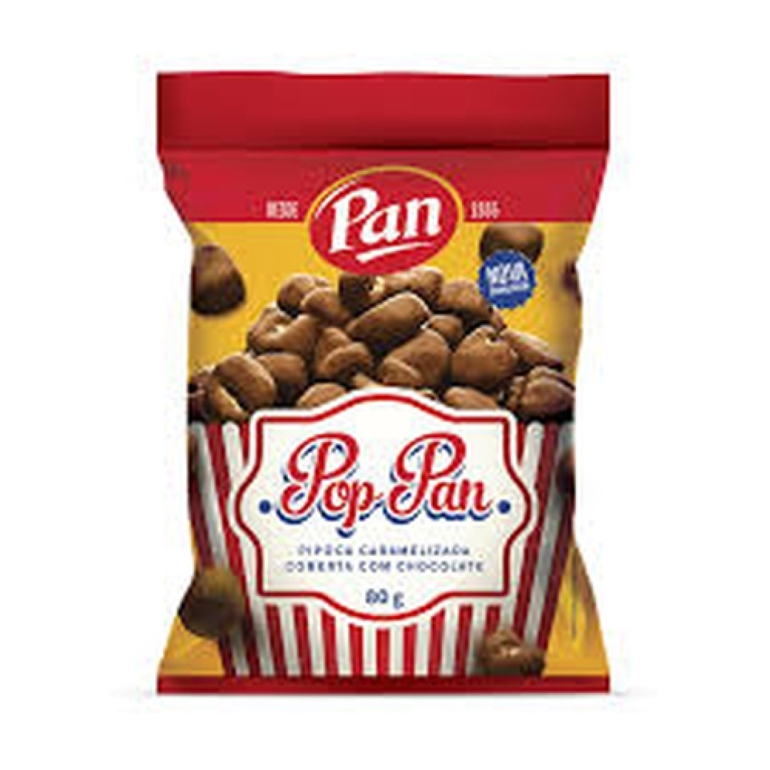 Detalhes do produto Pipoca Caramelizada Pop Pan 80Gr Pan Chocolate