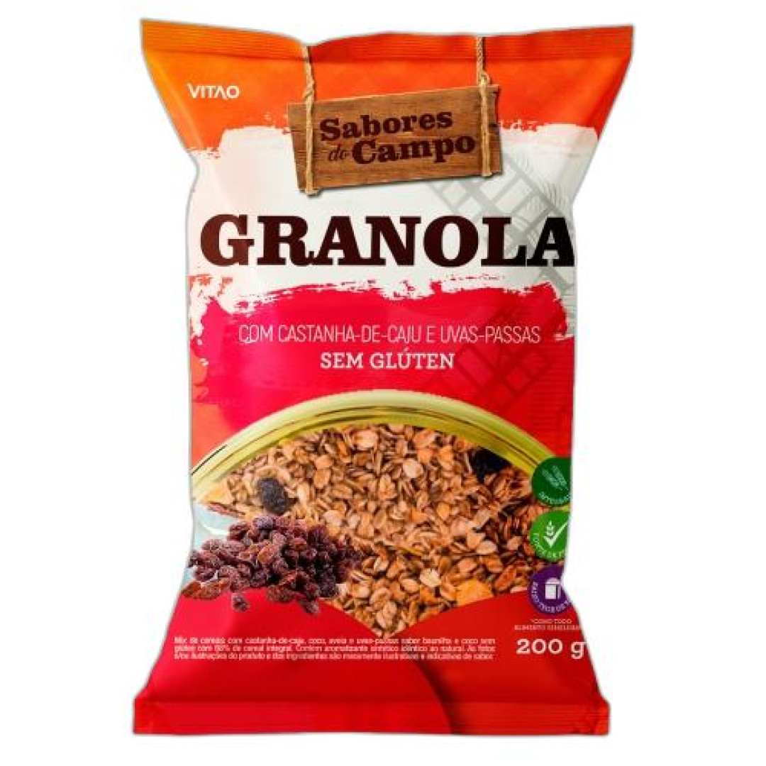 Detalhes do produto Granola Sabores De Campo 200Gr Vitao .