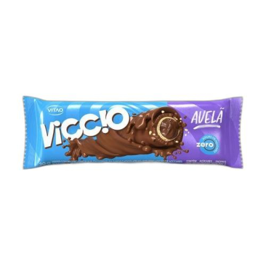 Detalhes do produto Wafer Rech Zero Viccio 10X30Gr Vitao Choc.avela