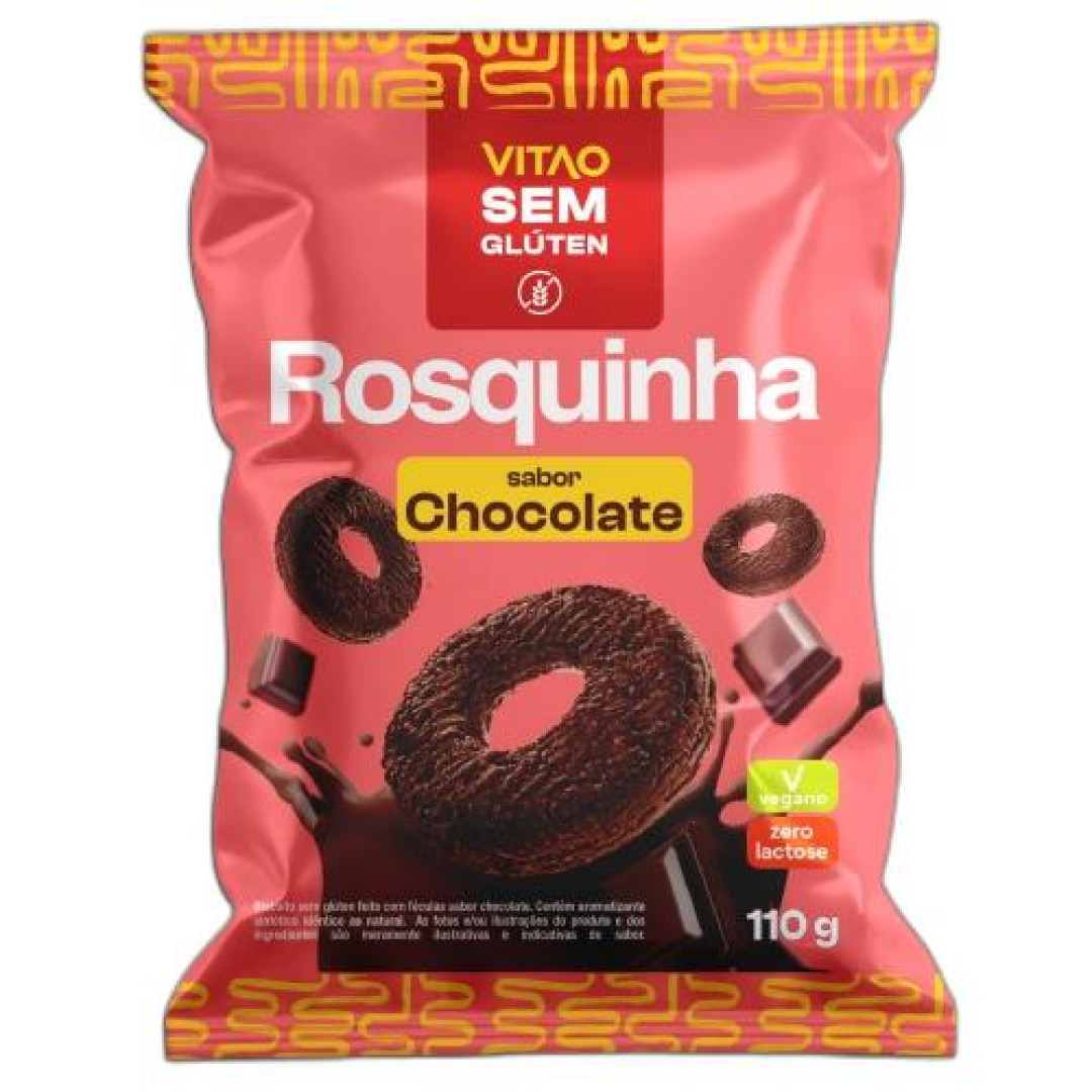Detalhes do produto Bisc Rosquinha Int S Gluten 110Gr Vitao Chocolate