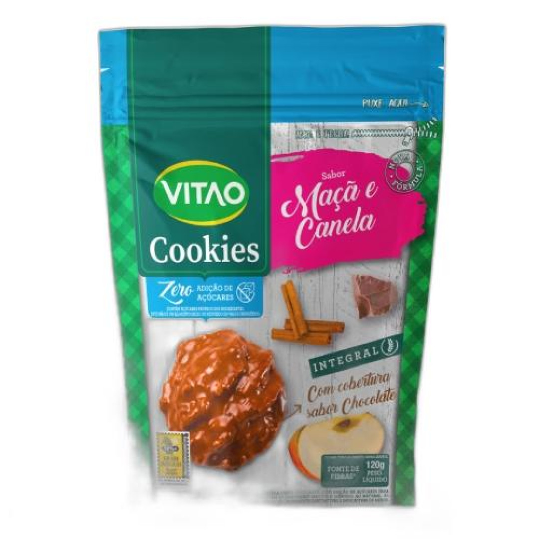 Detalhes do produto Bisc Cookies Zero 120Gr Vitao Maca.canel.choc