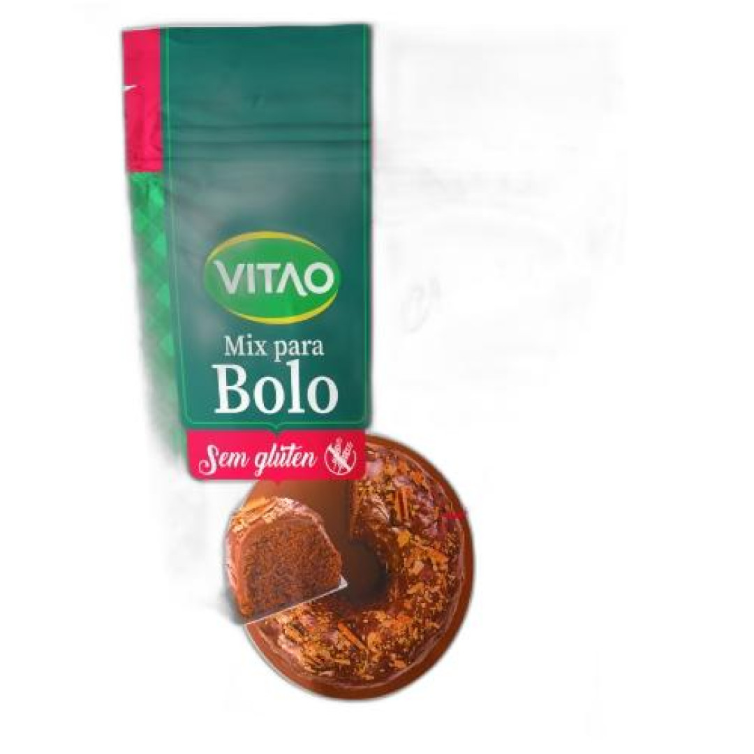 Detalhes do produto Mistura Para Bolo Sem Gluten 300Gr Vitao Chocolate