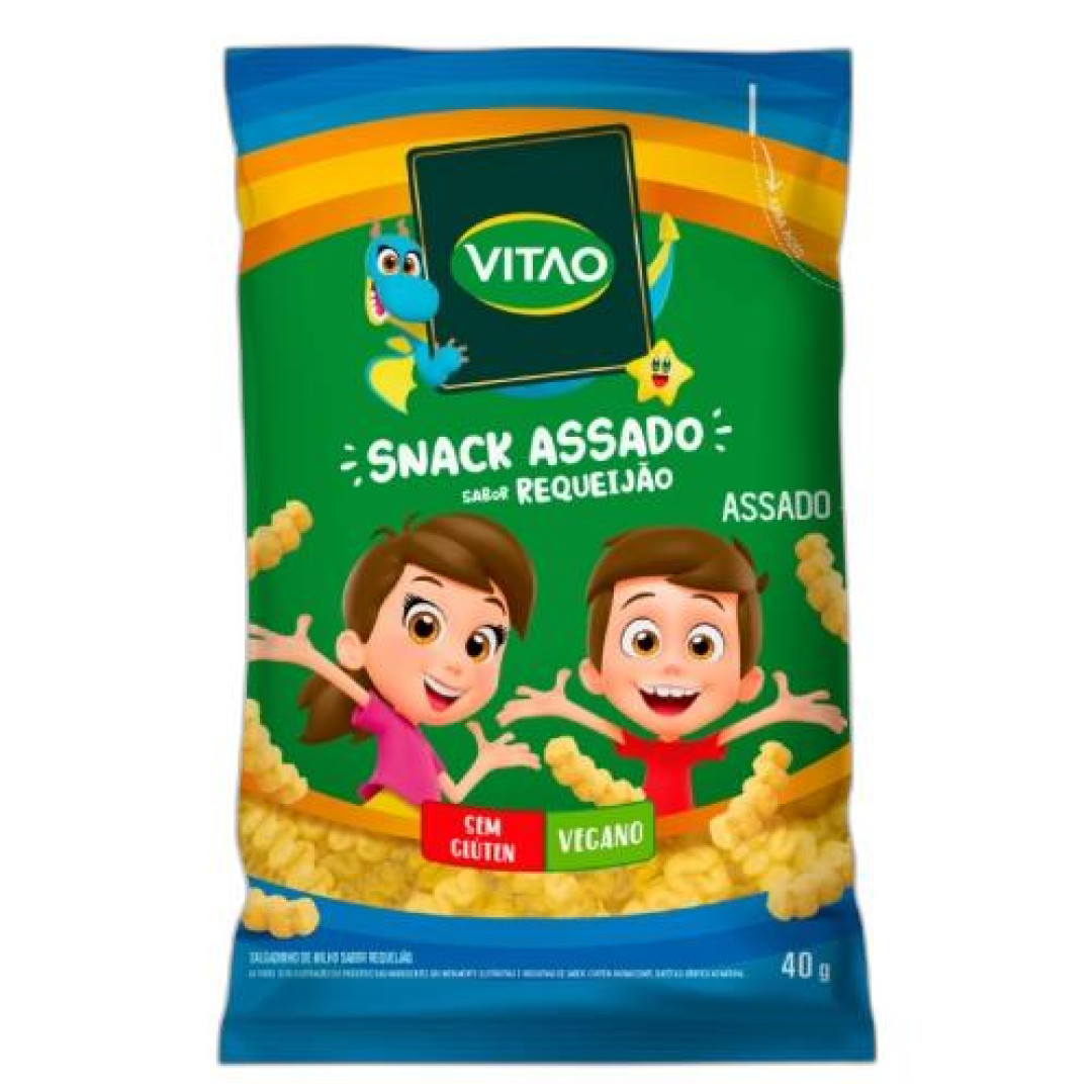 Detalhes do produto Snack Integral Kids 40G Vitao Requeijao