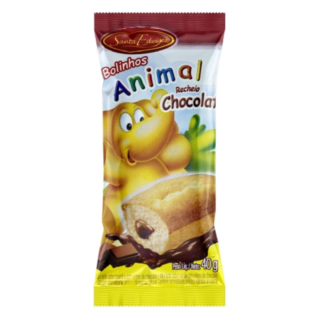 Detalhes do produto Bolo Animal 40Gr Santa Edwiges Baunilha.choc