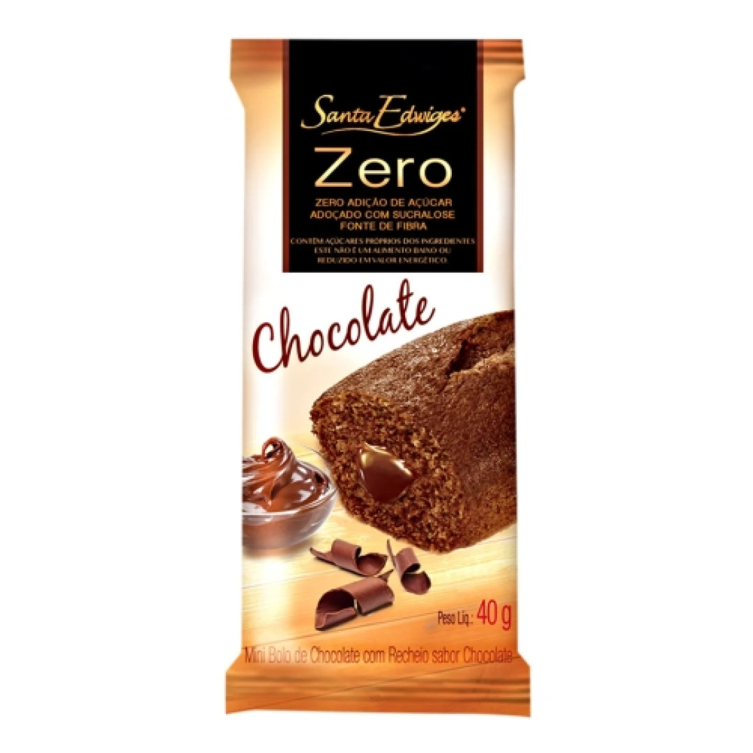 Detalhes do produto Mini Bolo Rech  Zero 15X40Gr Sta Edwiges Chocolate