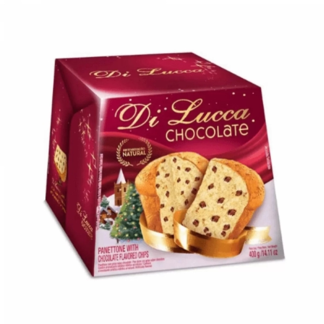 Detalhes do produto Panetone Di Lucca 400Gr Sta Edwiges Gotas Choc