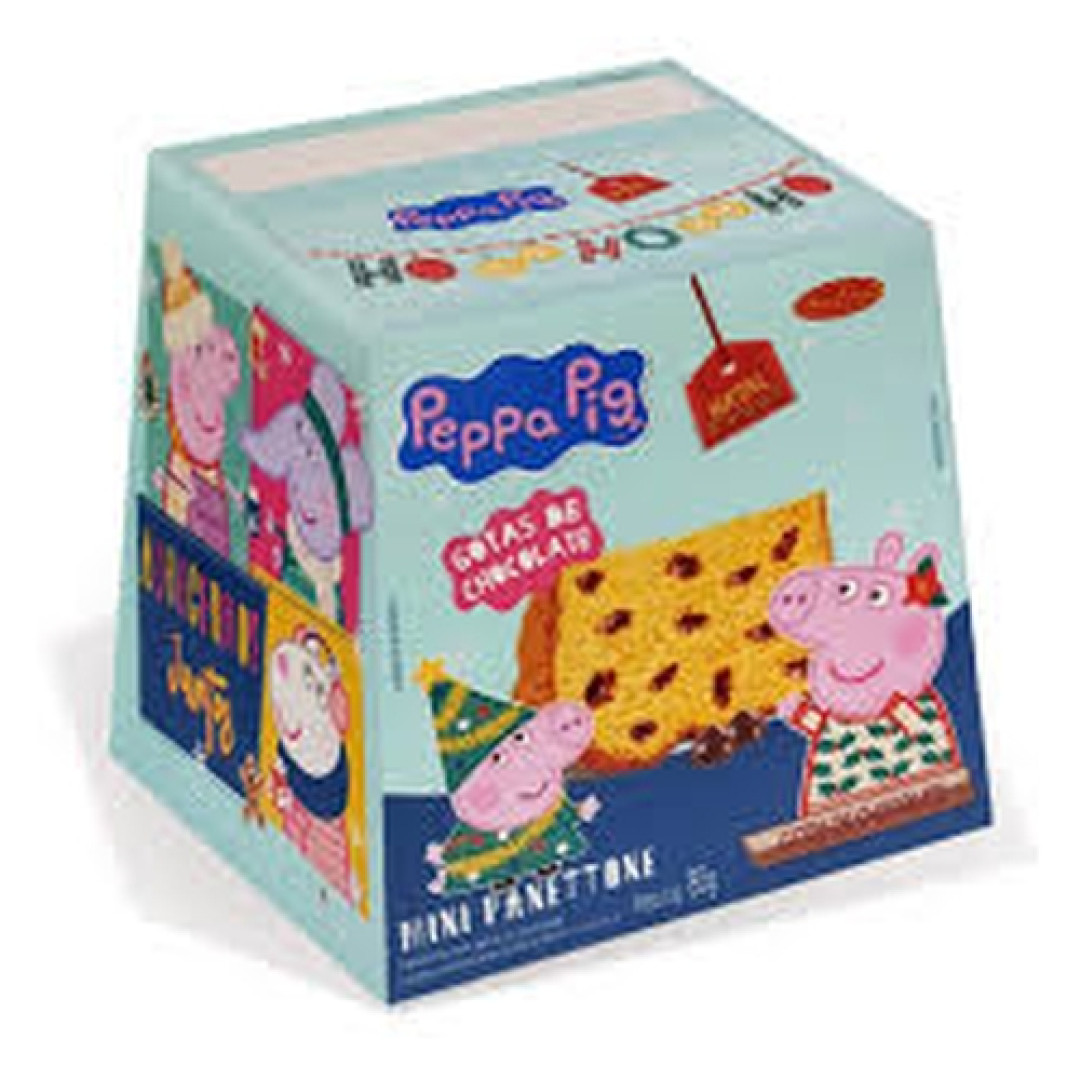 Detalhes do produto Panetone Peppa Pig 80Gr Sta Edwiges Gotas Choc