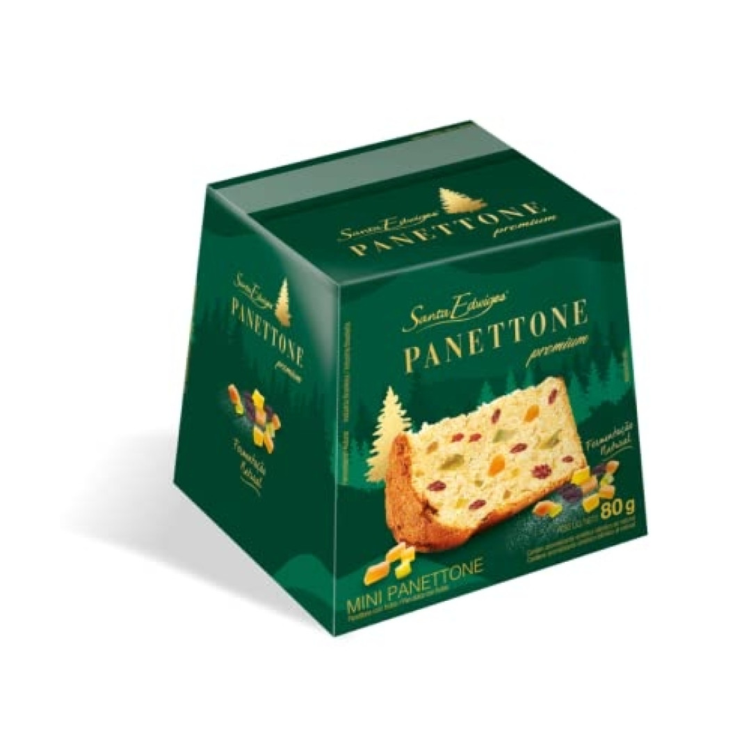 Detalhes do produto Panetone Premium 80Gr Sta Edwiges Frutas Cristali