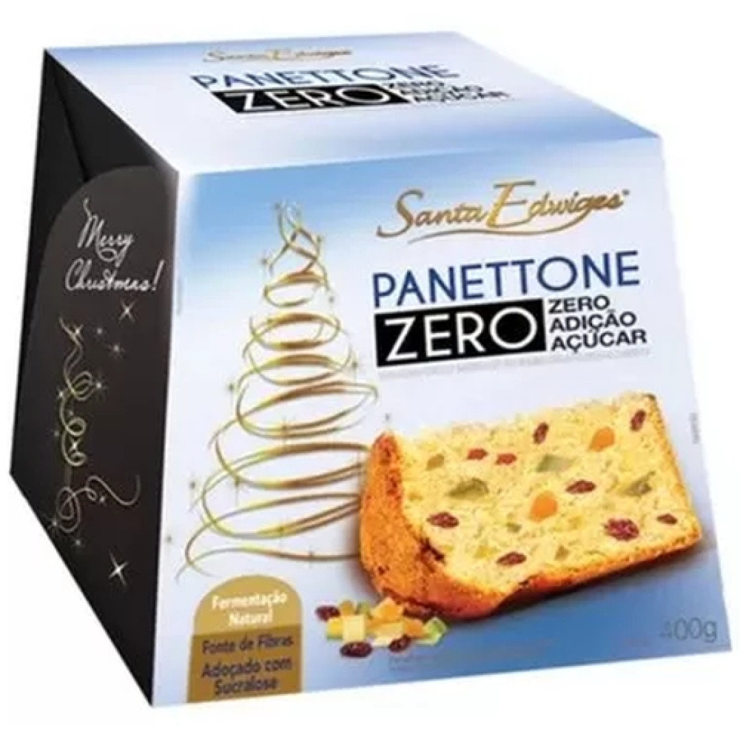 Detalhes do produto Panetone 400Gr Zero Acucar Sta Edwiges Frutas