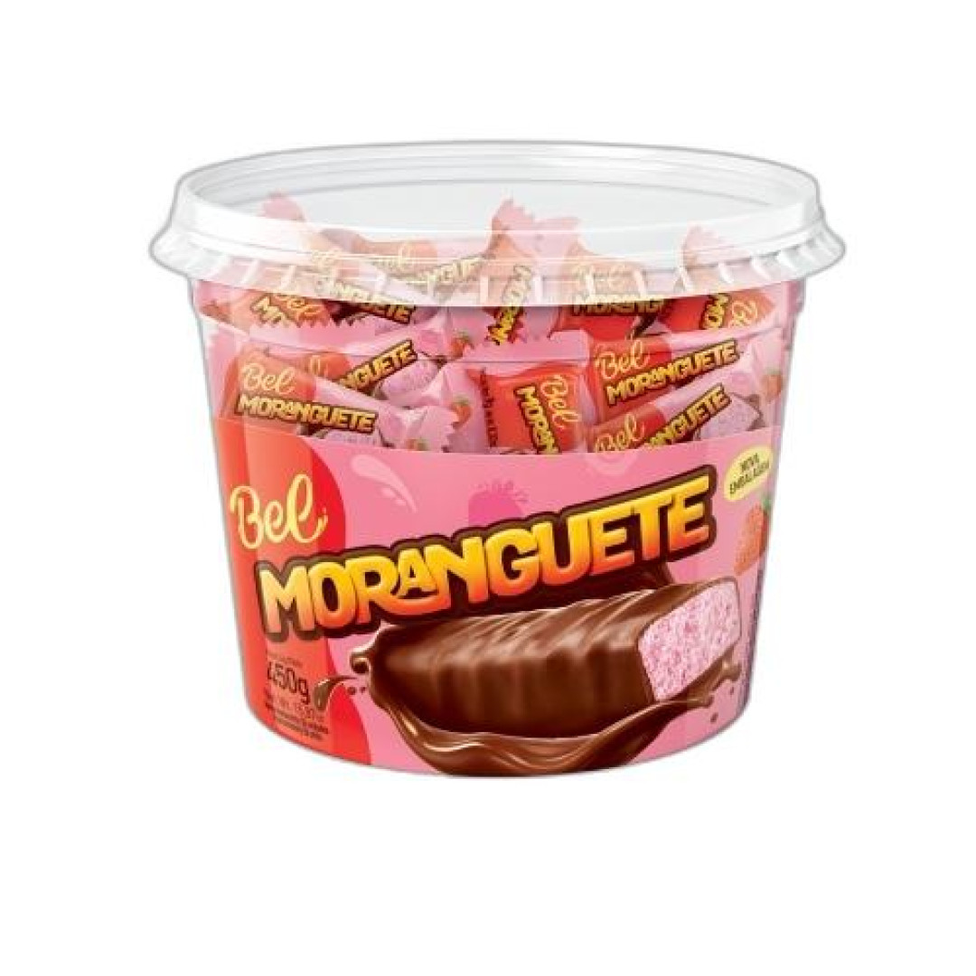 Detalhes do produto Choc Moranguete Pt 50X09Gr (450Gr) Bel Morango
