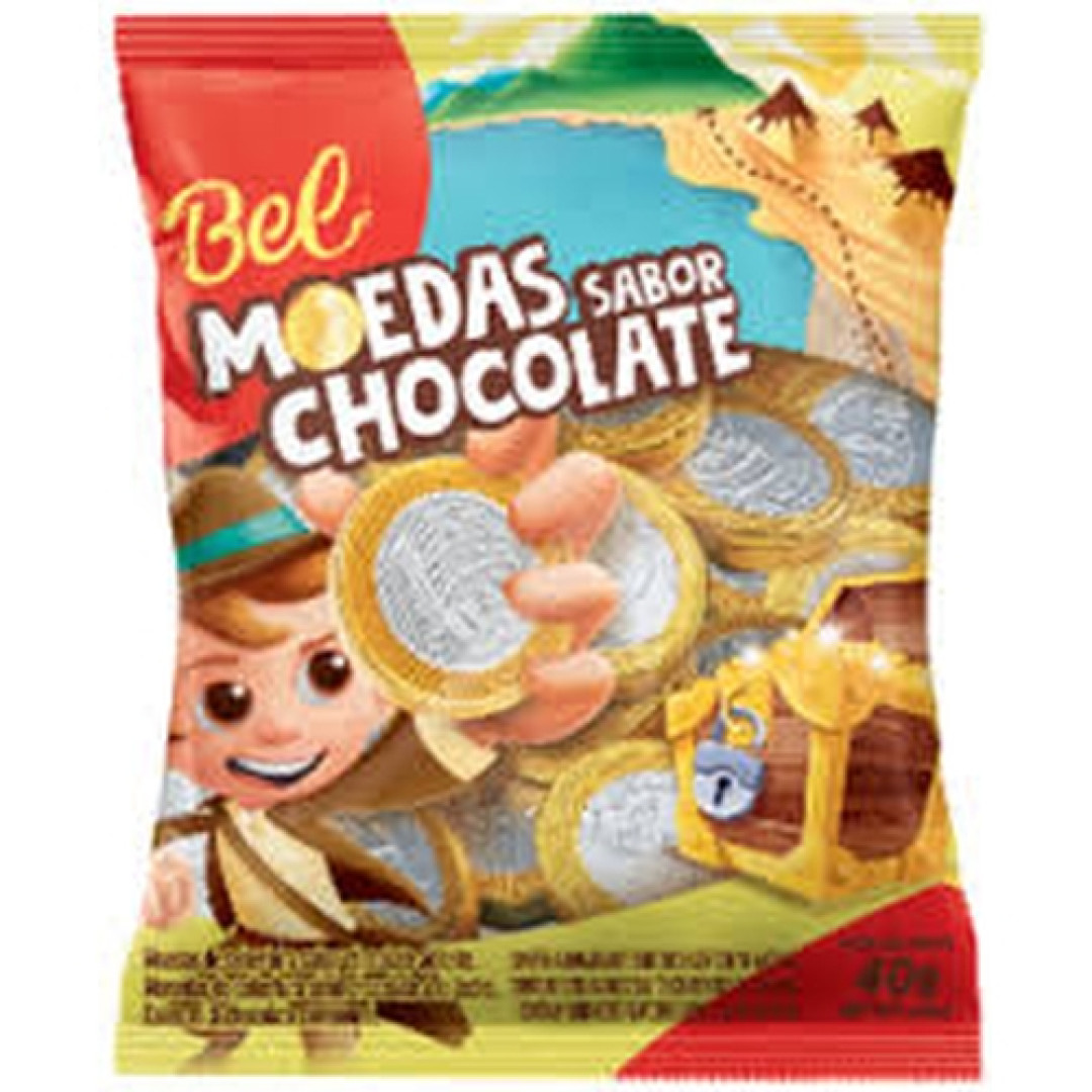 Detalhes do produto Choc Moedas Pc 40Gr Bel Chocolate