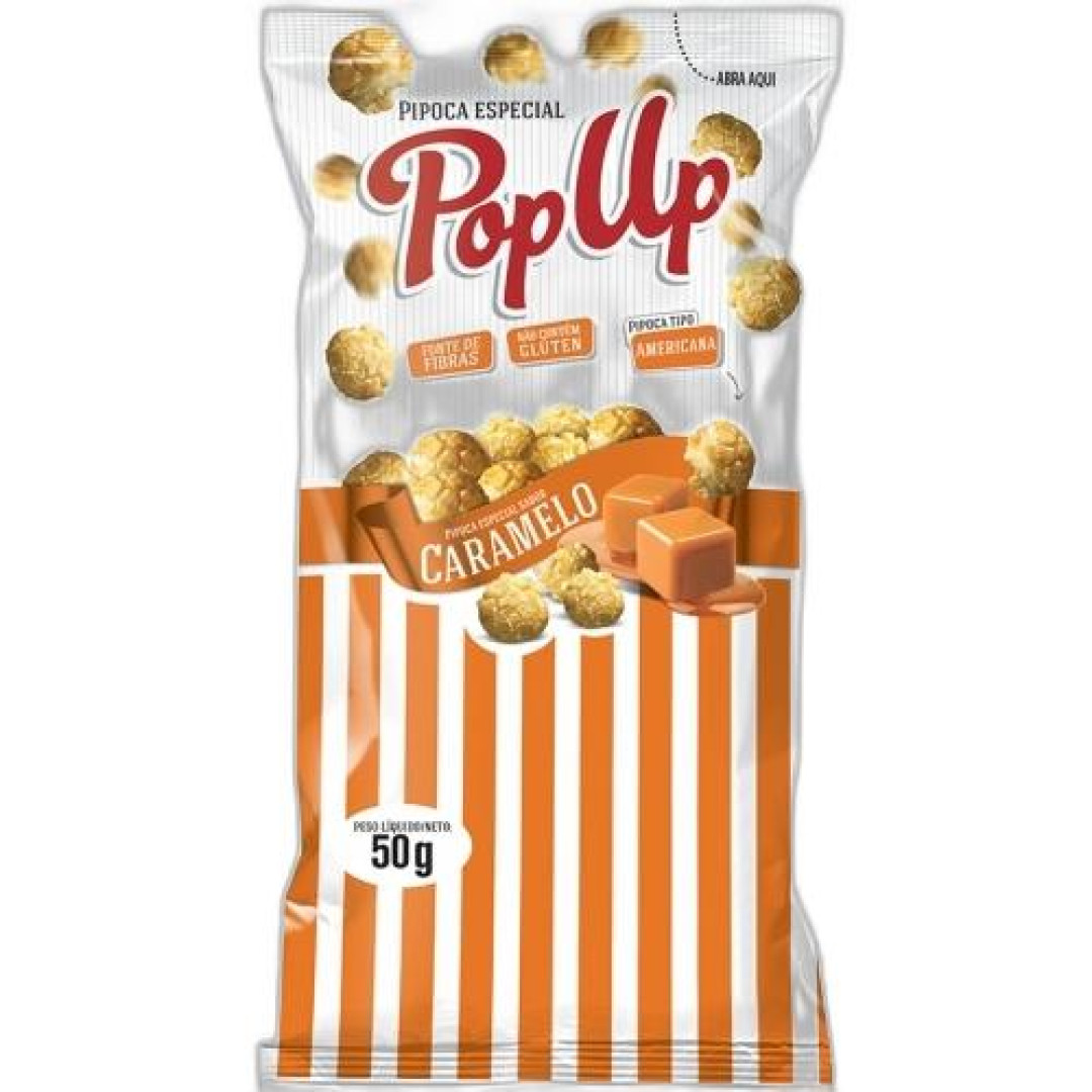 Detalhes do produto Pipoca Pop Up 50Gr Zda Caramelo