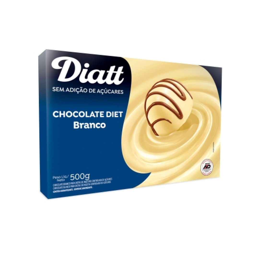Detalhes do produto Choc Diet 500Gr Diatt Choc Bco