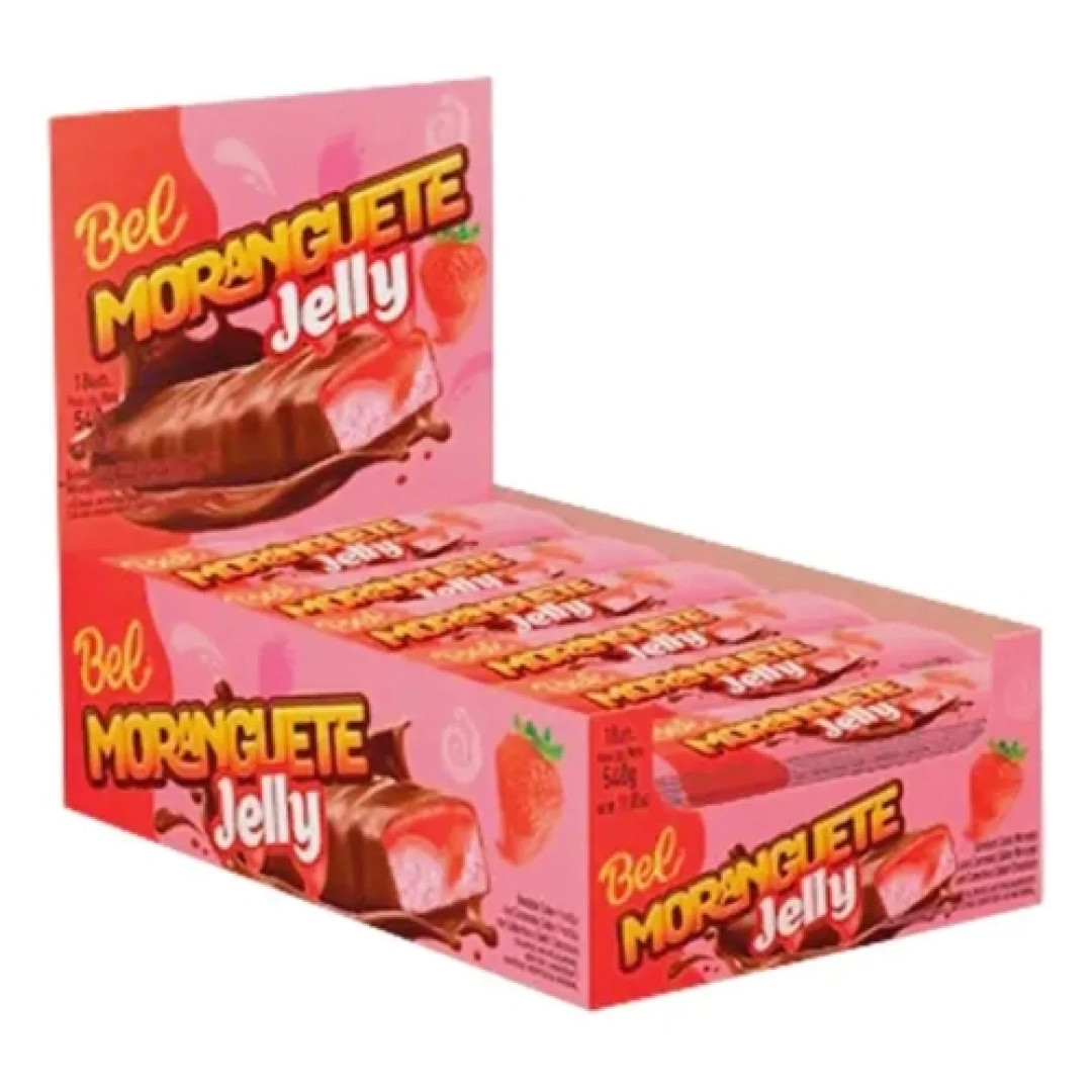 Detalhes do produto Choc Moranguete Jelly 24X30Gr Bel Morango