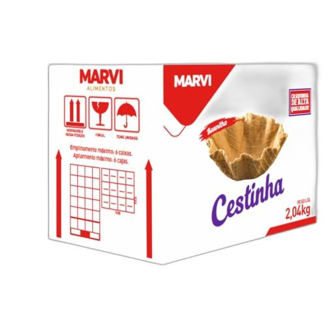 Detalhes do produto Cestinha Sorvete 2,04Kg 120Un Marvi .