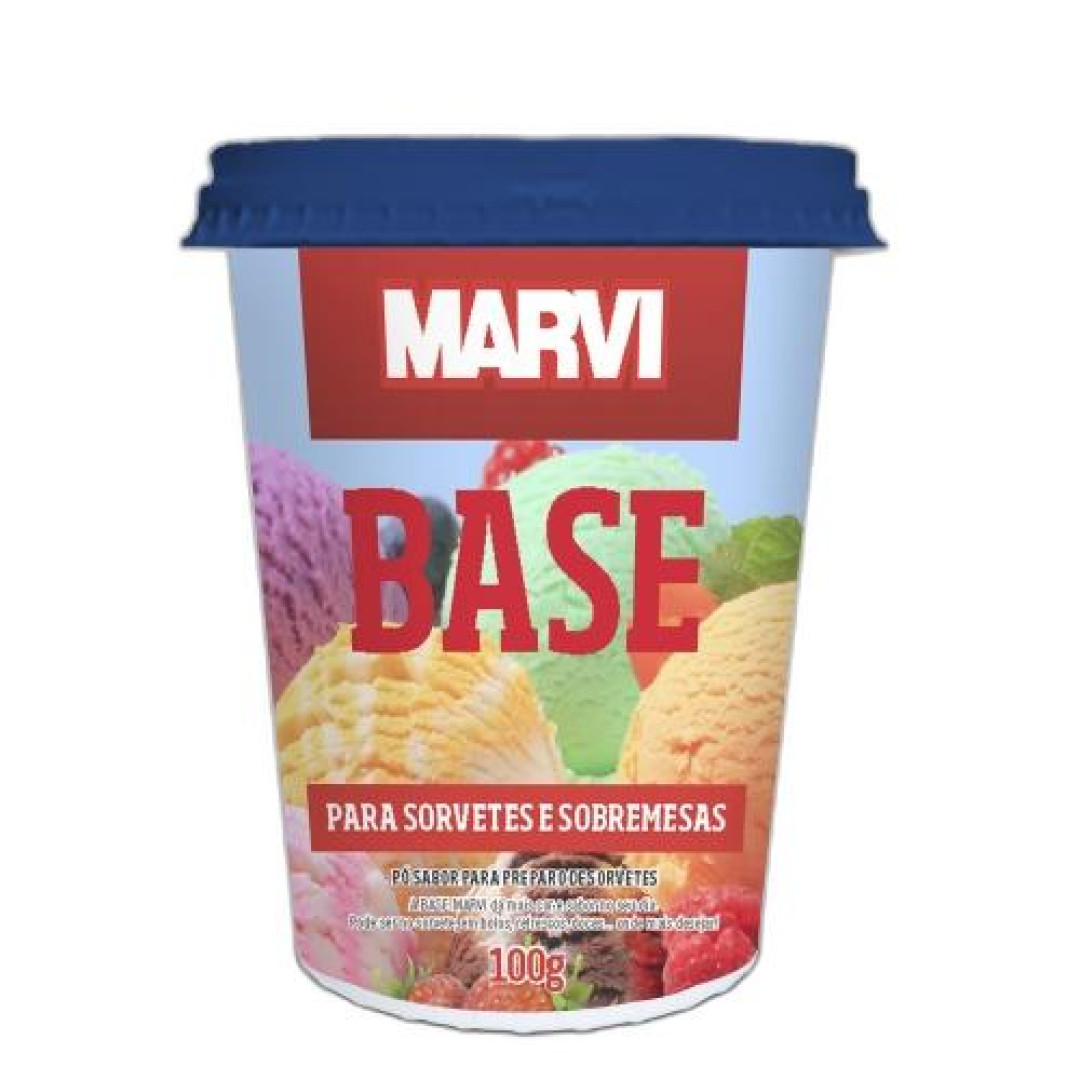 Detalhes do produto Sabor Po Base Para Sorvetes 100Gr Marvi Uva
