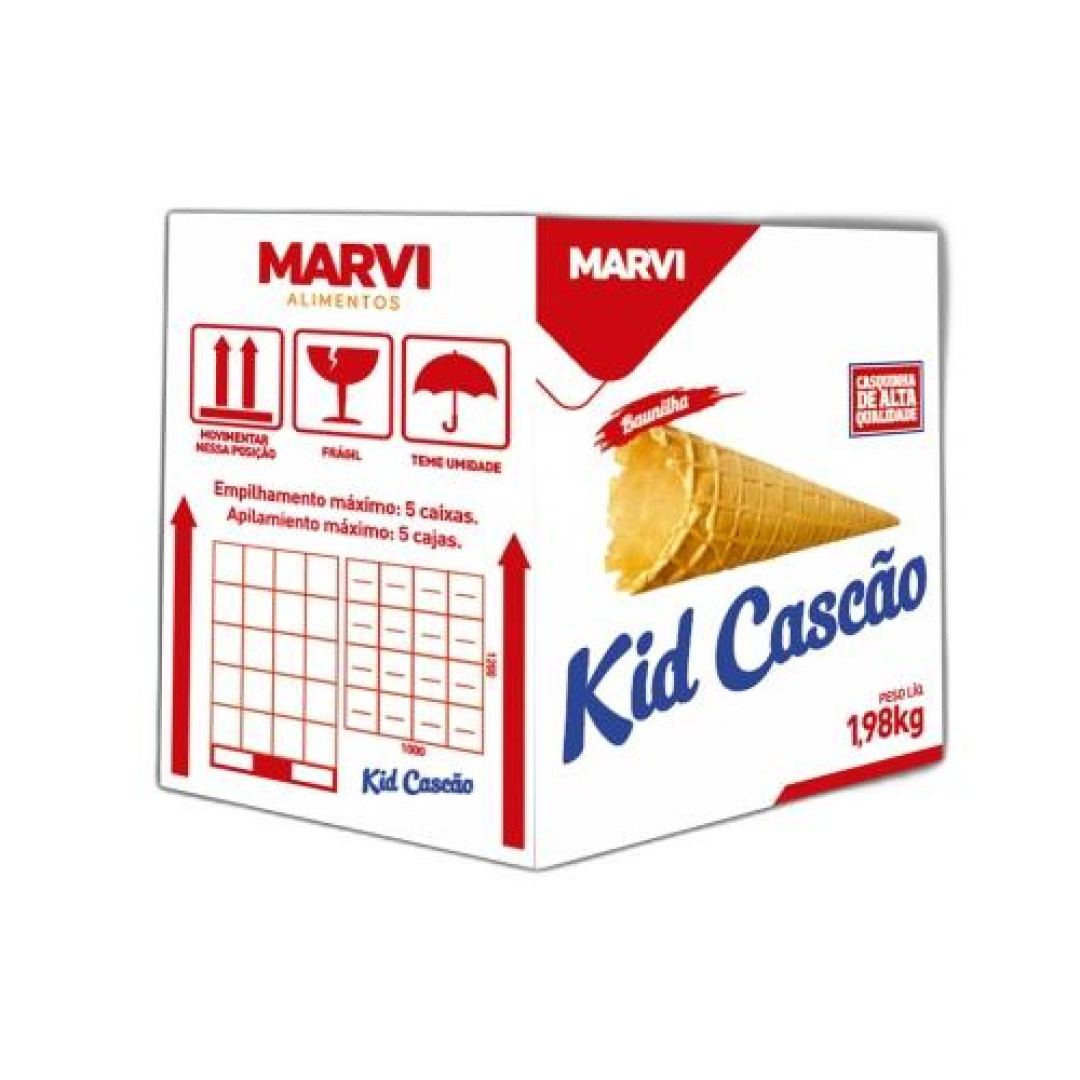 Detalhes do produto Cascao Sorvete Kid 1,98Kg (120Un) Marvi Natural