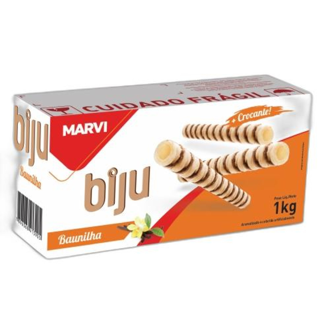 Detalhes do produto Canudo Biju 1Kg (250Un) Marvi Baunilha