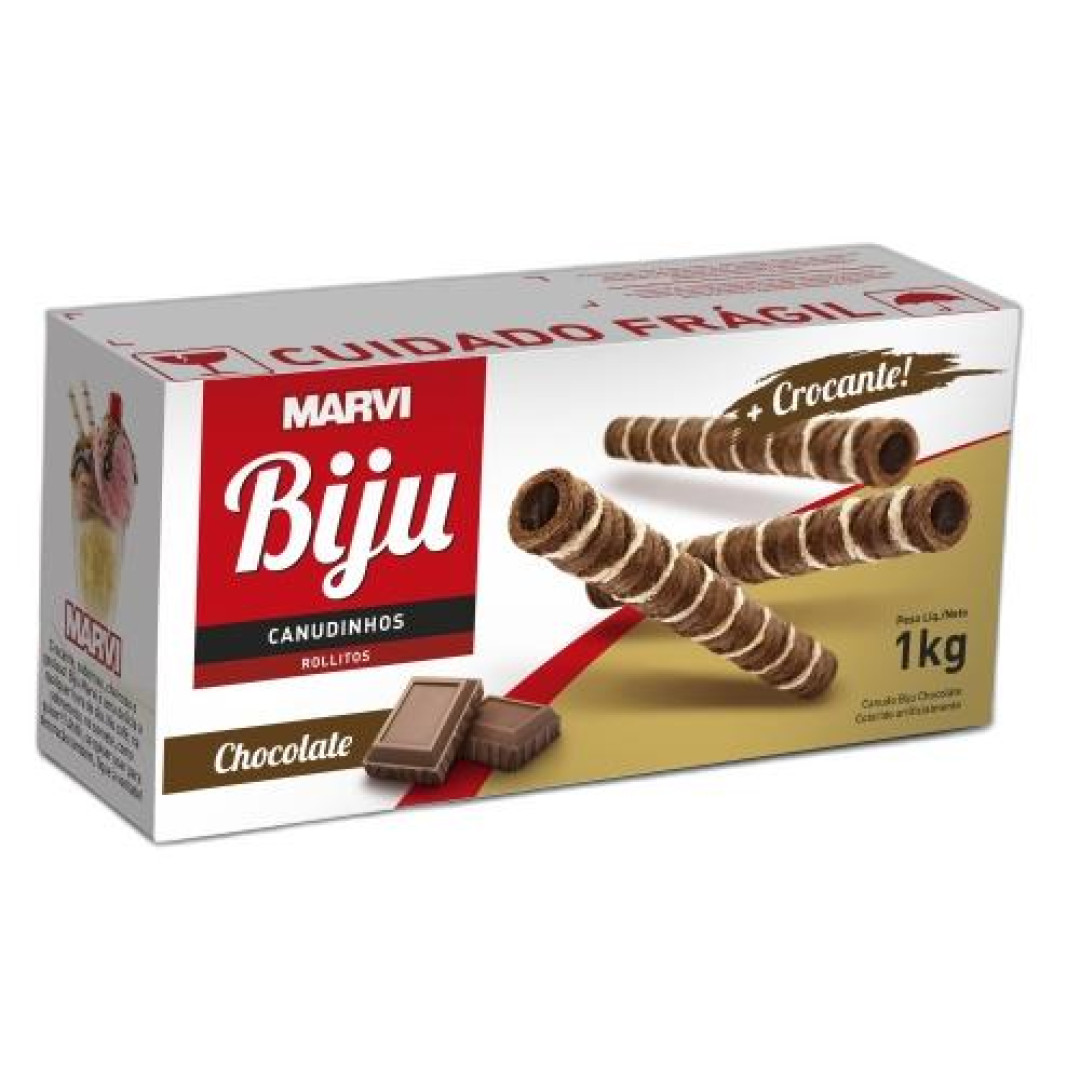 Detalhes do produto Canudo Biju 1Kg (250Un) Marvi Chocolate