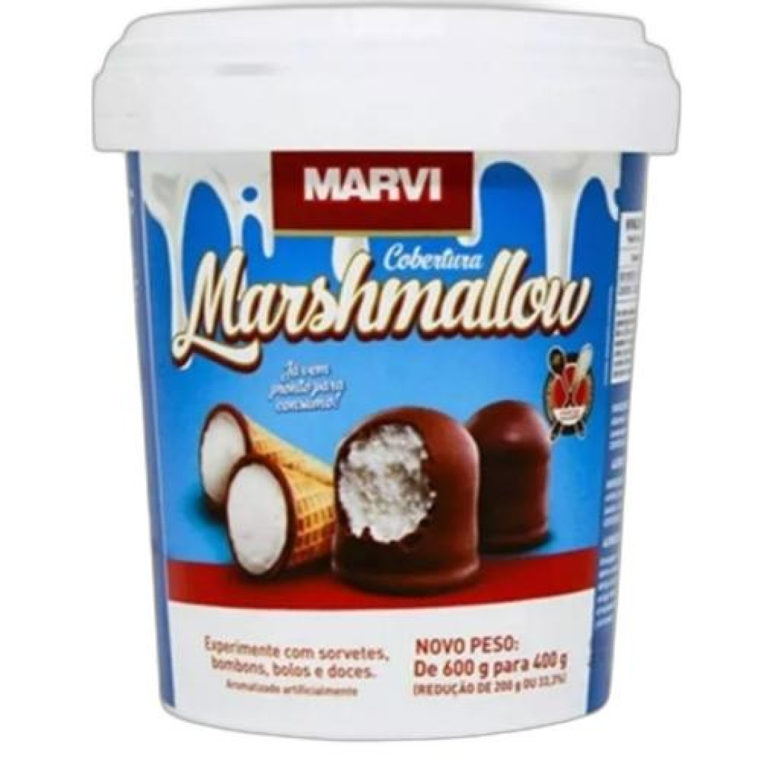 Detalhes do produto Cobert Marshmallow 400Gr Marvi .