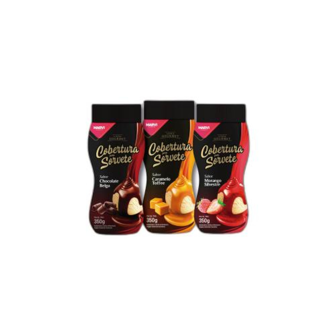 Detalhes do produto Cobert Liq Sorvete Gourmet 350Gr Marvi Choc Belga