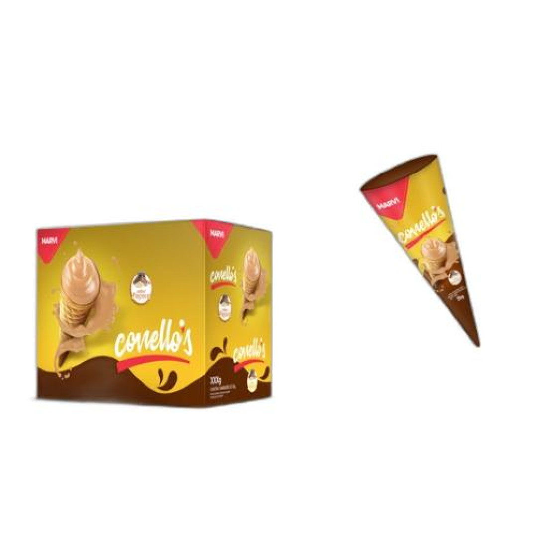 Detalhes do produto Cone Rech Conellos 08X35Gr Marvi Avela.chocolate
