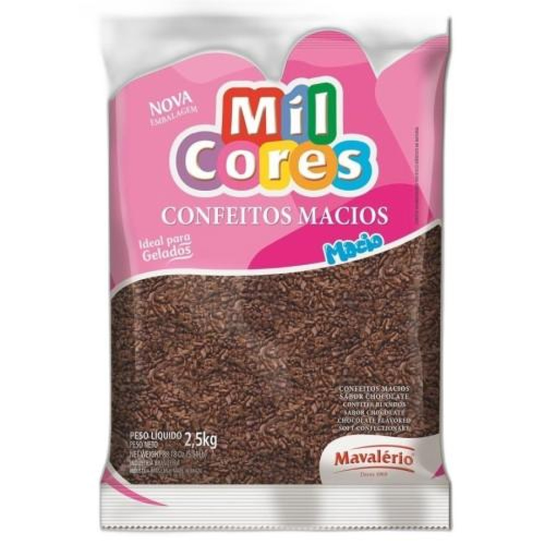 Detalhes do produto Choc Granulado Macio 2500Gr Mil Cores Ma Chocolate