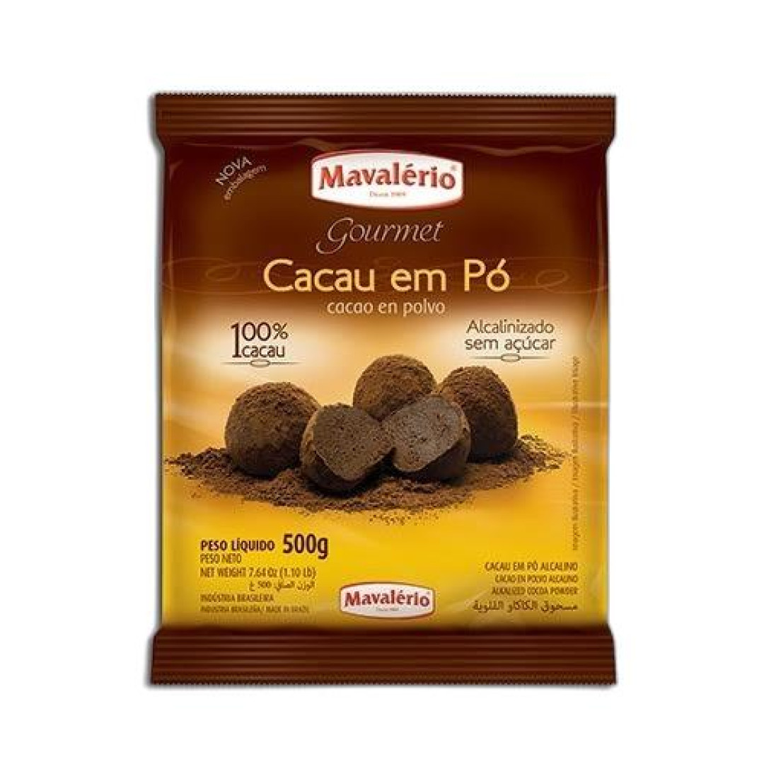 Detalhes do produto Cacau Po Soluvel 100% 500Gr Mavalerio Cacau