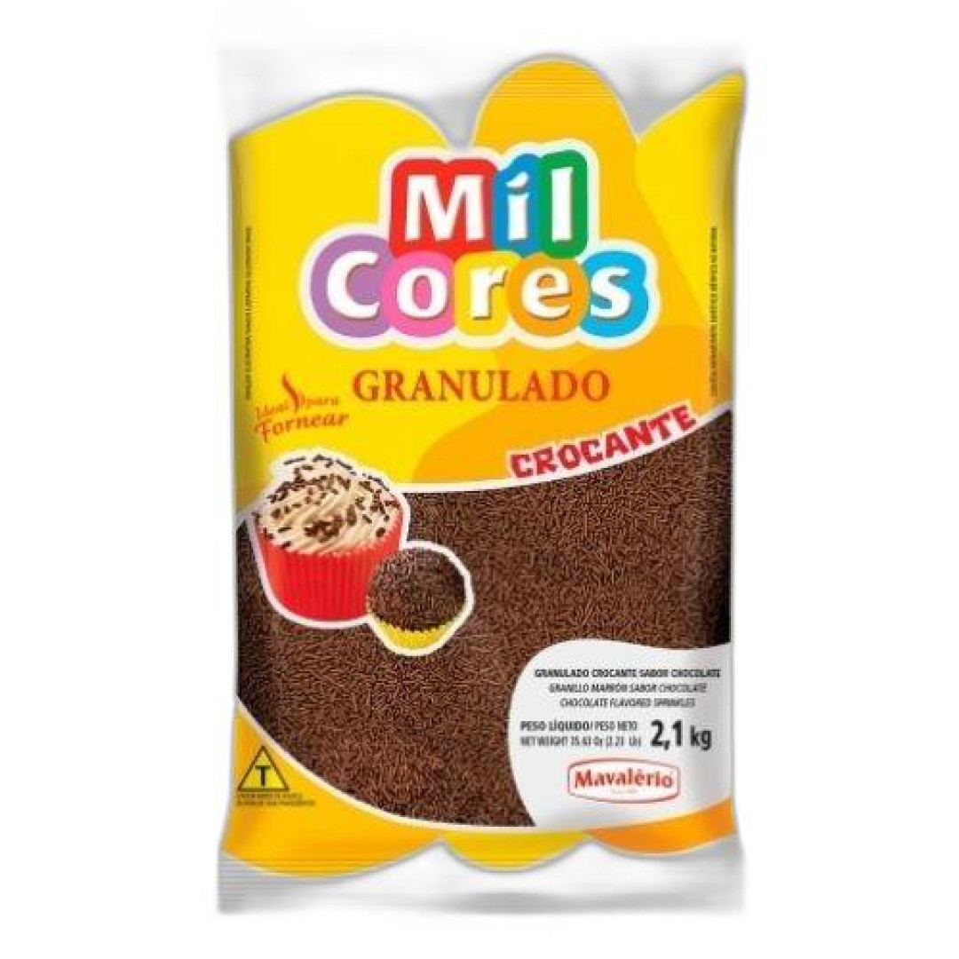 Detalhes do produto Choc Granulado Croc 2100Gr Mil Cores Chocolate