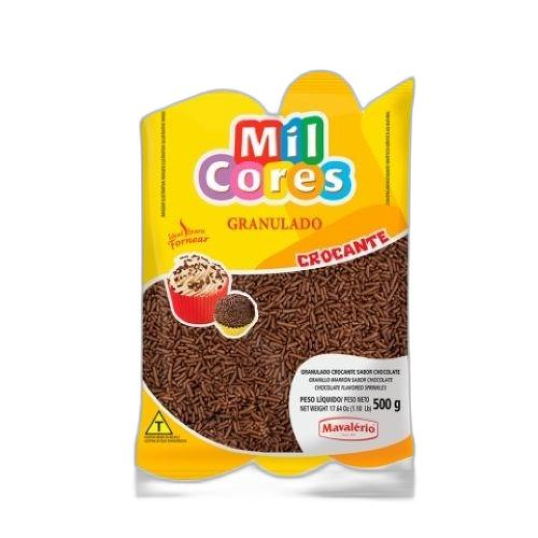 Detalhes do produto Choc Granulado Croc 500Gr Mil Cores Chocolate