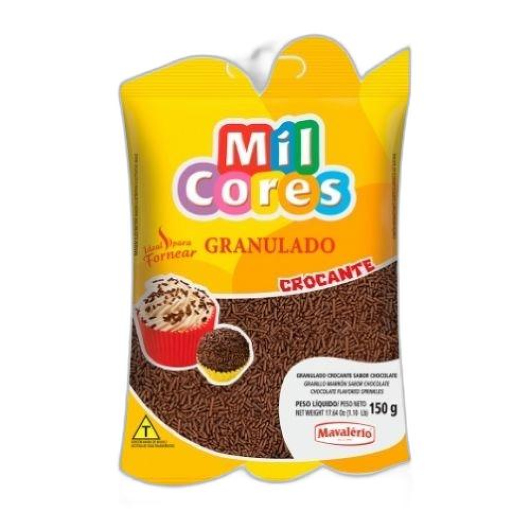 Detalhes do produto Choc Granulado Croc 150Gr Mil Cores Mava Chocolate