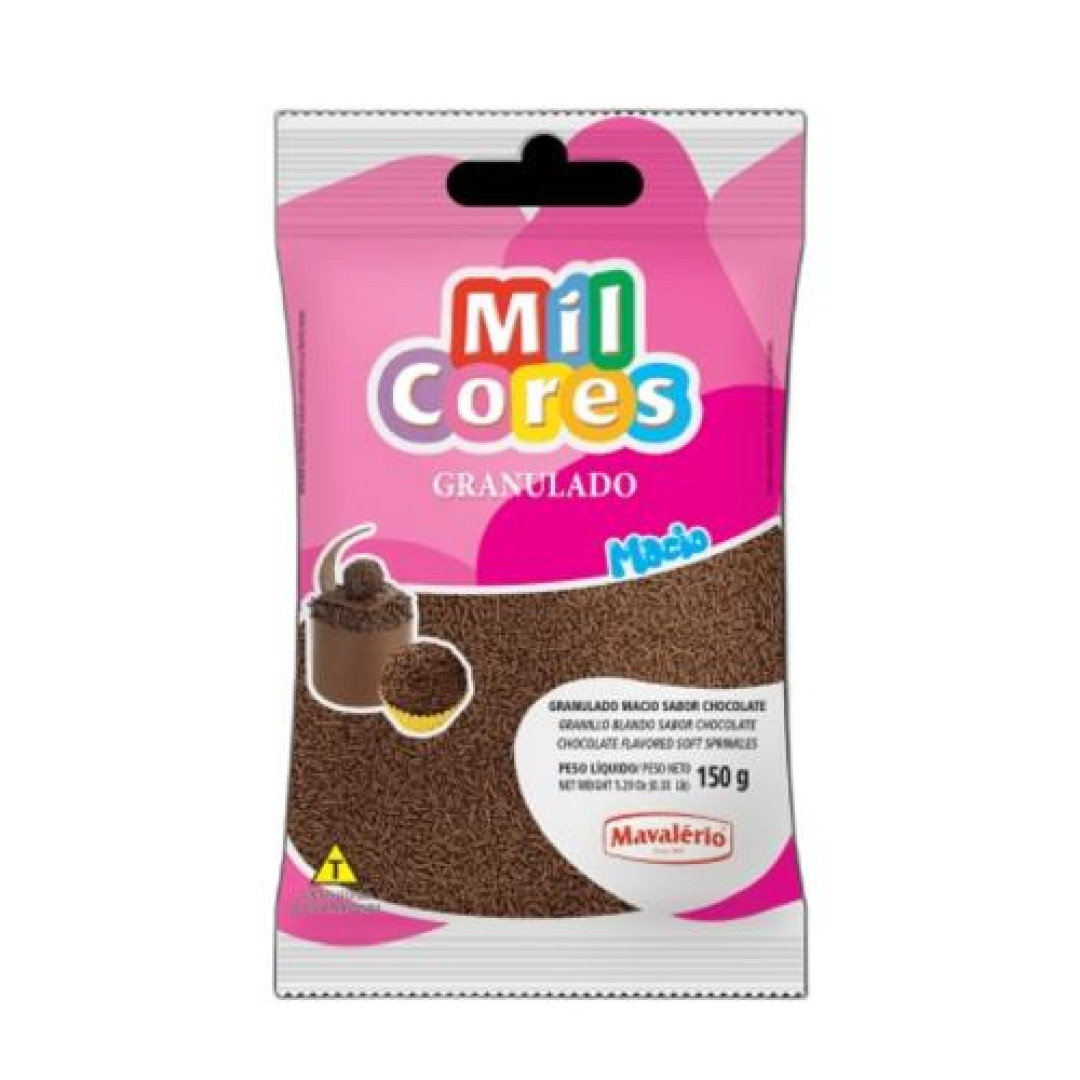 Detalhes do produto Choc Granulado Macio 150Gr Mil Cores Mav Chocolate