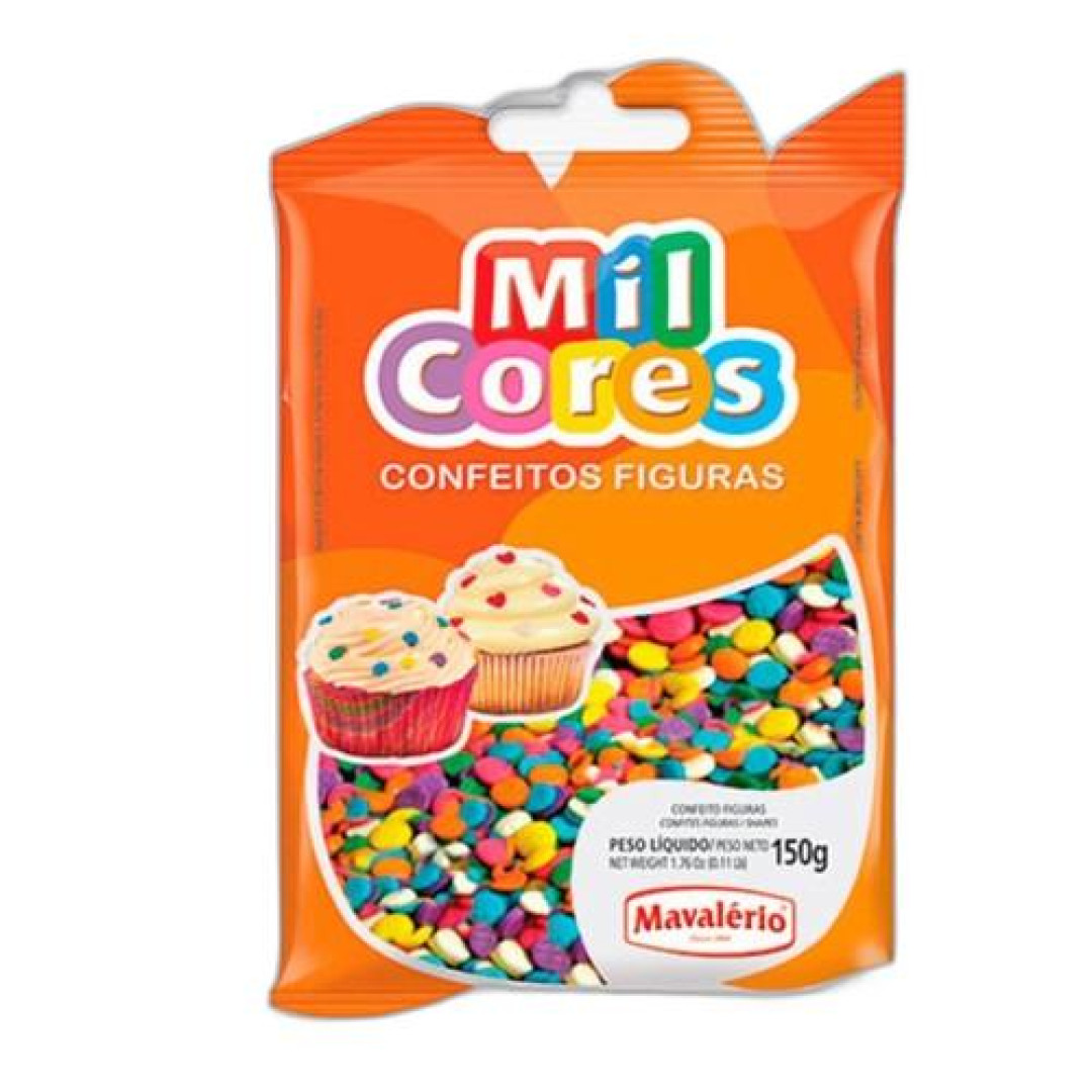 Detalhes do produto Conf Figuras Pc 150Gr Mil Cores Confetes