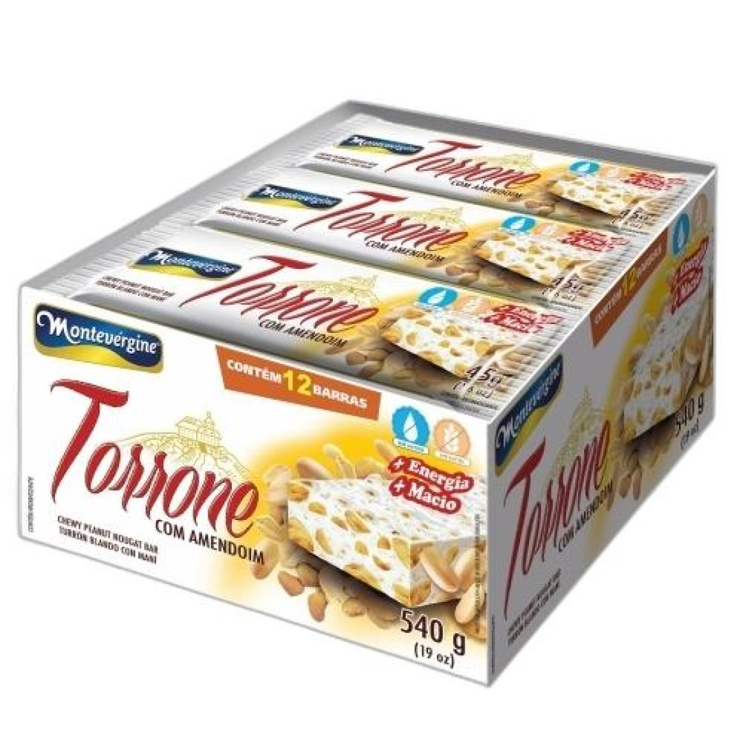 Detalhes do produto Torrone Dp 12X45Gr Montevergine Castanha Caju