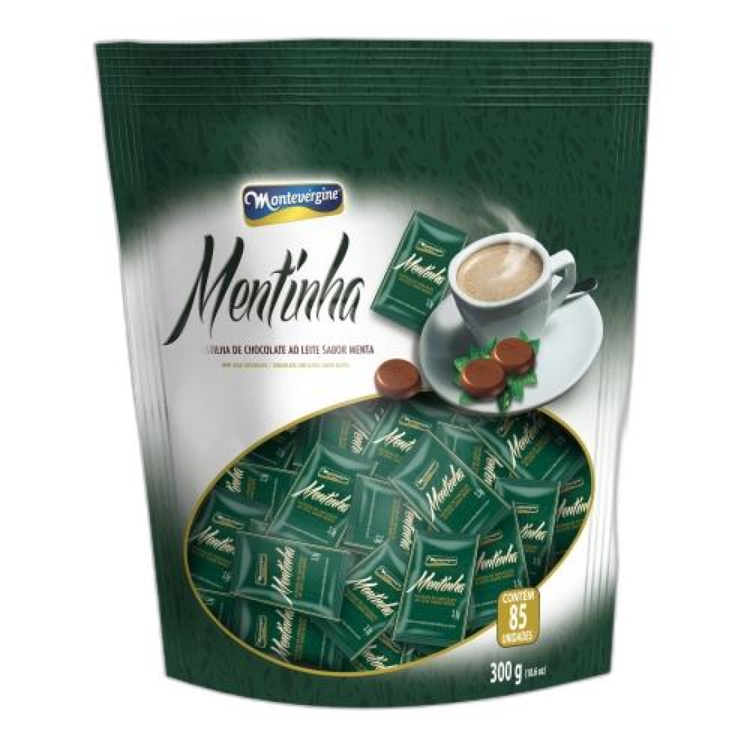 Detalhes do produto Choc Mentinha Pc 300Gr Montevergine Menta