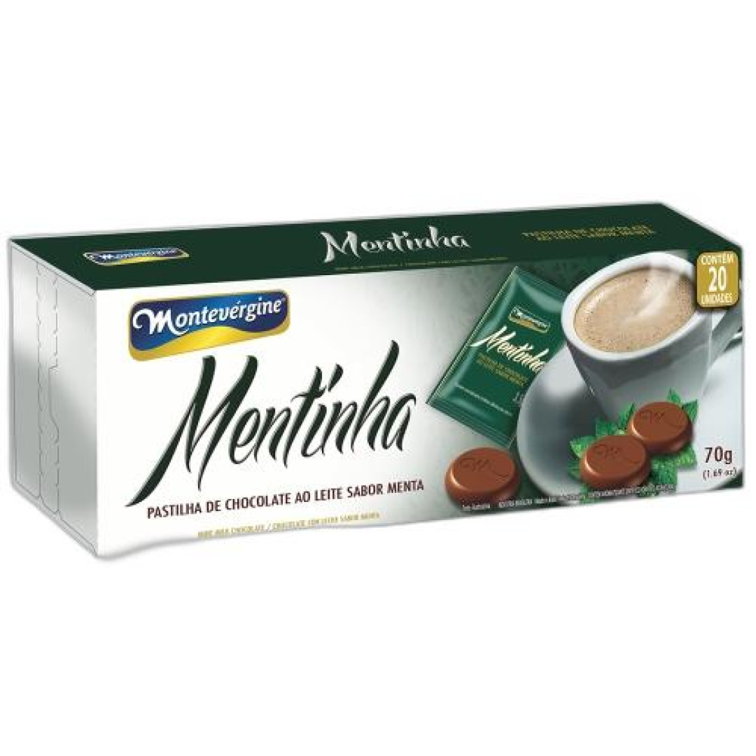 Detalhes do produto Choc Mentinha Dp 70Gr Montevergine Menta