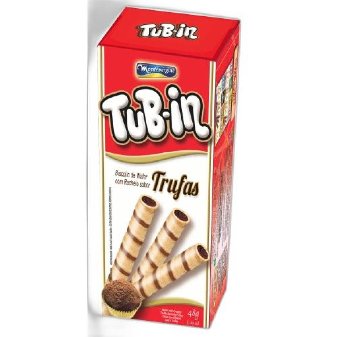 Detalhes do produto Bisc Wafer Tubin Dp 48Gr Montevergine Trufa