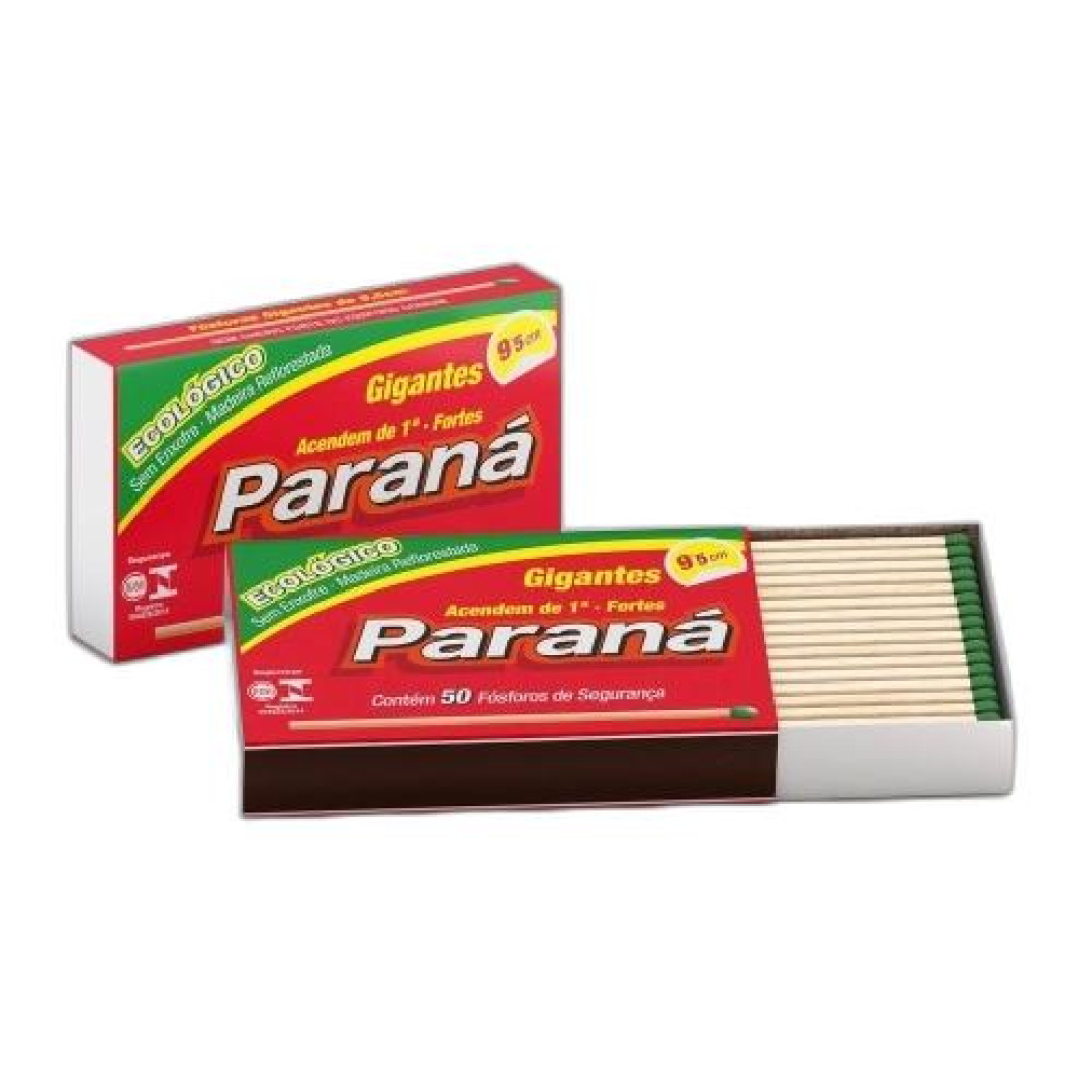 Detalhes do produto Fosforo Parana 9,5Cm 50Un Fobras .
