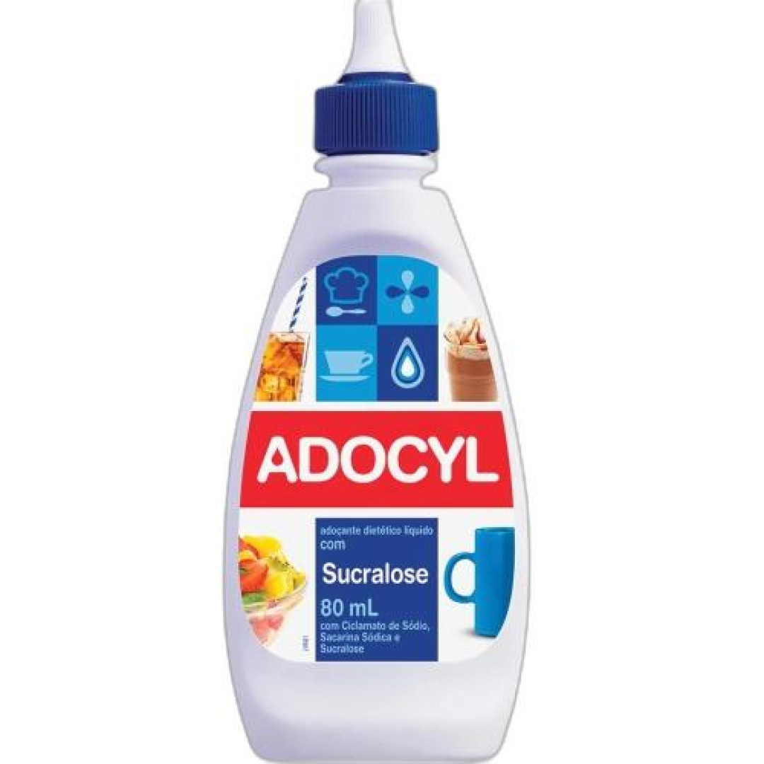 Detalhes do produto Adocante Liq Adocyl 80Ml Sucralose