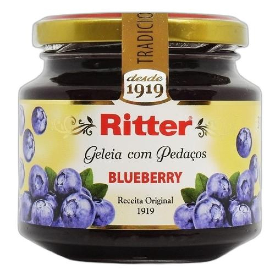 Detalhes do produto Geleia Tradic Premium 310Gr Ritter Blueberry