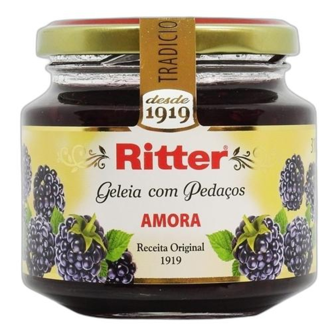 Detalhes do produto Geleia Tradic Premium Vidro 310Gr Ritter Amora