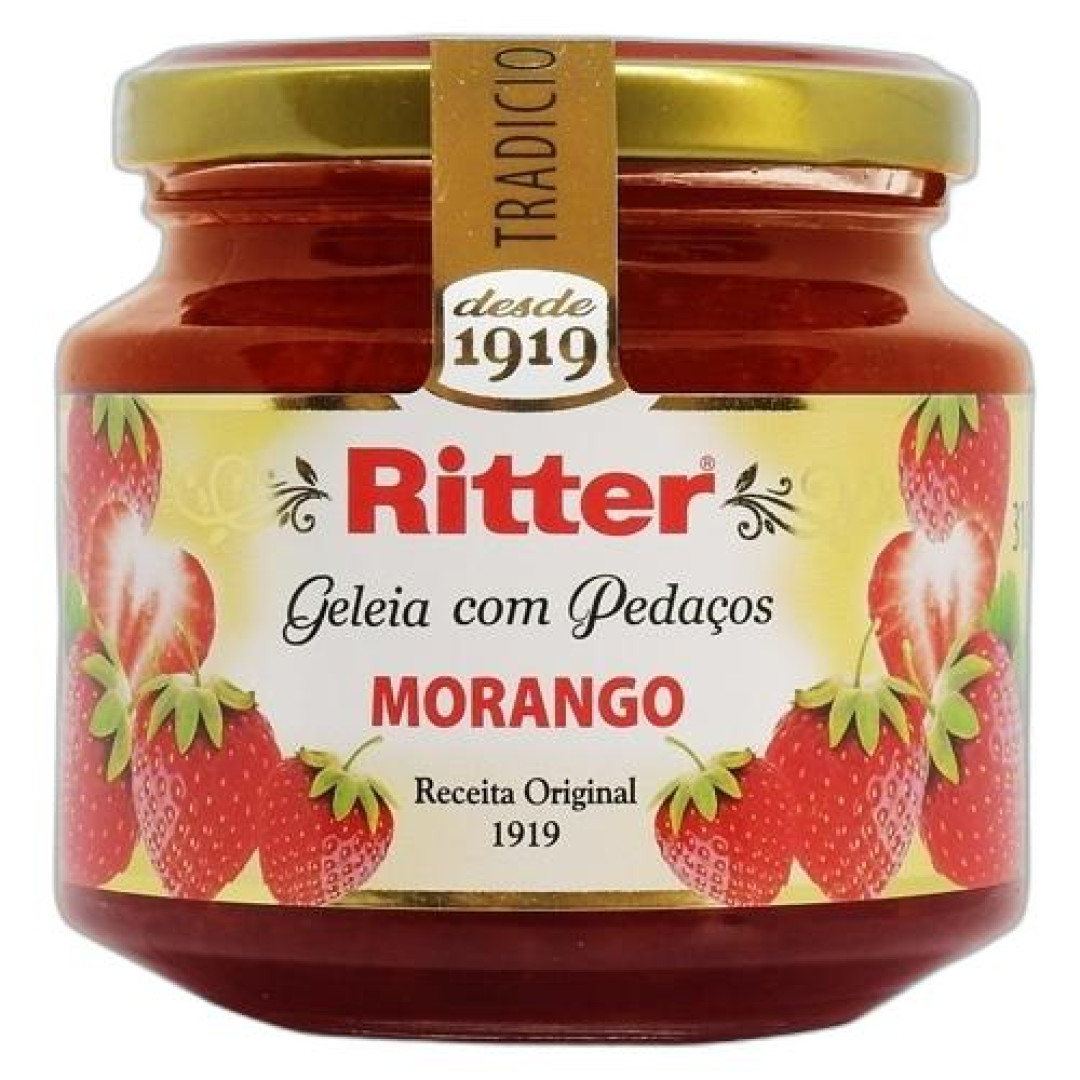 Detalhes do produto Geleia Tradic Extra Vidro 310Gr Ritter Morango