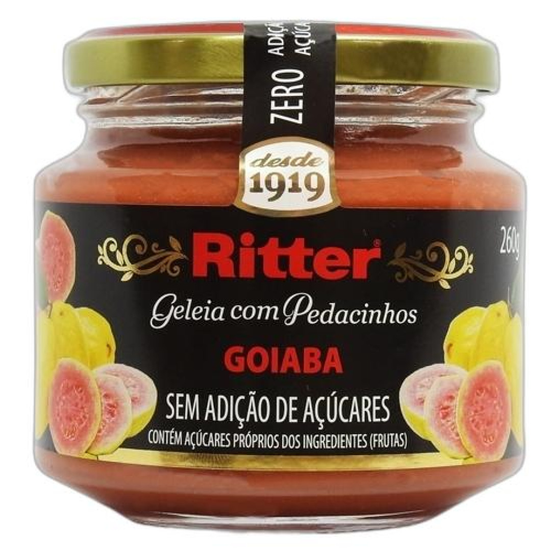 Detalhes do produto Geleia Zero Acucar 260Gr Ritter Goiaba
