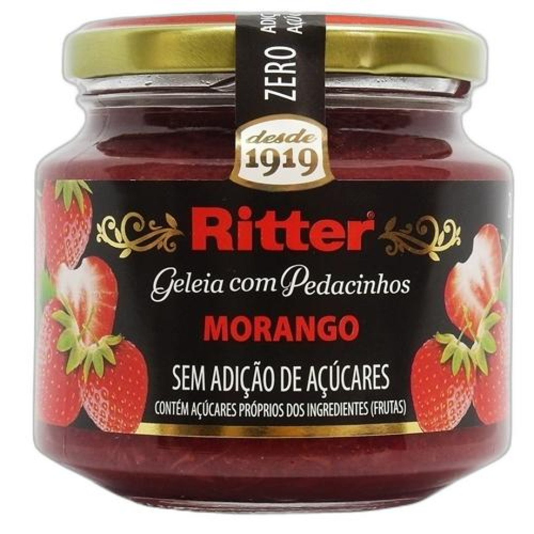 Detalhes do produto Geleia Zero Acucar 260Gr Ritter Morango