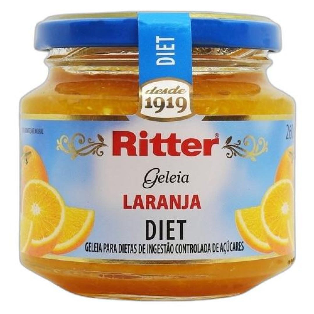 Detalhes do produto Geleia Gelifrut Diet Vidro 260Gr Ritter Laranja
