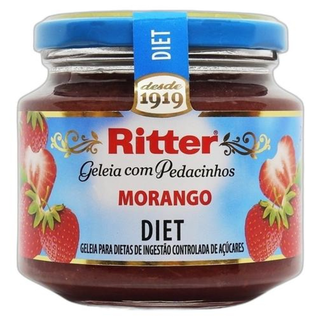 Detalhes do produto Geleia Gelifrut Diet Vidro 260Gr Ritter Morango